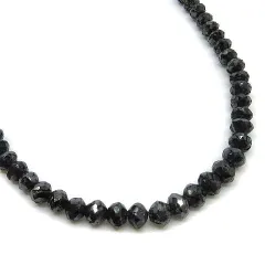 K18WG ブラックダイヤ 50.00ct ネックレス 41cm～45.5cm アジャスター付き 11.0g