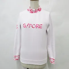 ジーフォア G/FORE ゴルフ スポーツウエア ニット セーター 長袖 ハイネック カモフラ柄 ロゴ ピンク 36
