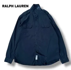 【RALPH LAUREN】エポーレット付き ロゴ刺繍 シャツ