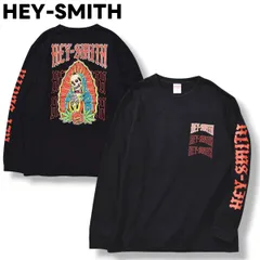 【人気】 ヘイスミス HEY－SMITH スカル マリア プリント 長袖 Tシャツ ロンT クルーネック ユナイテッドアスレ UnitedAthle L ブラック ストリート ロックT バンドT アーティスト グッズ 音楽 邦楽 メンズ