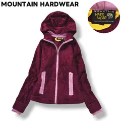 【定番】 マウンテン ハードウェア MOUNTAIN HARDWEAR シャギー ボア フリース パーカー ジップアップ ジャケット ジャンパー S パープル アウトドア ウェア タウンユース レジャー レディース ♪