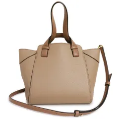 ロエベ ハンモック ナゲット 2WAY ショルダー ハンドバッグ 斜め掛け ソフトグレインカーフ レザー サンド ベージュ ゴールド金具 A538H04X06 LOEWE（未使用　展示品）