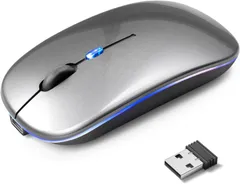 【2026新グレード】マウス 無線 ワイヤレスマウス Bluetooth 5.4 無線 静音 薄型 Type-C 充電式 2.4GHz 3段階DPI切替