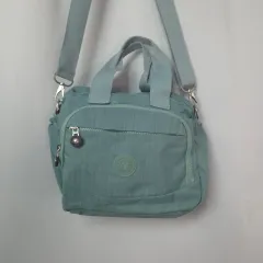 ミント色 クロスバック トートバッグ