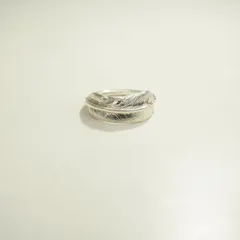 美品 FIRST ARROW’S ファーストアローズ KAZEKIRI カゼキリ フェザー リング S 指輪 シルバー 925 19号 418Q♪