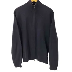 ポロバイラルフローレン Polo by RALPH LAUREN 90S ポニー無し ダブルジップ コットン ドライバーズ ニット セーター メンズ import：L 