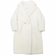 マックスマーラ MAX MARA 極美品 テッドガール テディベア アイコン コート チェスターコート ダブルブレスト オーバーサイズ アルパカ ロング 国内正規品 S 白 ホワイトのサムネイル