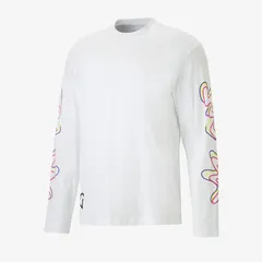 【送料無料・匿名配送】PUMA プーマ サッカー ネイマール Creativity 長袖 シャツ 白 新品 正規品 並行輸入