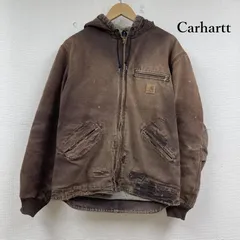 カーハート J141 DKB  シエラジャケット 裏地 ボア  ダック コットン 裏ボア ダメージ加工 メンズ 表記無し ISItems【USED】【古着】【中古】50152792