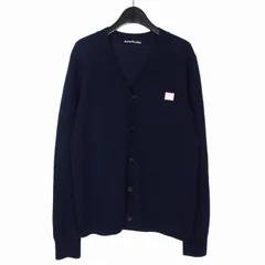 アクネ ストゥディオズ Acne Studios Keve Face Cardigan ウールニット カーディガン 長袖 M ネイビー 紺 FA-UX-KNIT000013のサムネイル