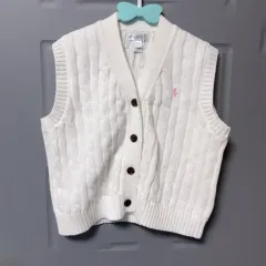 (新)ラルフローレン ケーブル キッズ ニット ベスト 3T