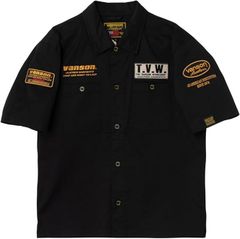 ☆特価 正規 VANSON メッシュ ワークシャツ TVS2505S 半袖 刺繍 - メルカリ