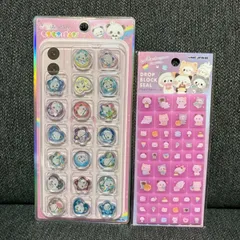 正規品 もちもちパンダ おはじきシール ＋ タイルシール セット 新品 KAMIO JAPAN　キラコロ　ドロップブロックシール