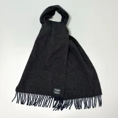 Drakes ドレイクス ネイビー&チャコール ダブルフェイス マフラー