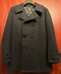 MADE IN USA製 FIDELITY ウールナイロンPコート ブラック Lサイズ