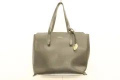 【中古】 FURLA レディーストートバッグ  LINDA S TOTE 25 NERO FURLA 黒 ブラック ロゴ