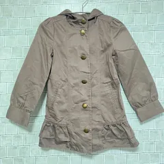 ギャップキッズ　GAP KIDS　ジャンパー　上着　ブラウン系　女の子　フード付き　サイズ130