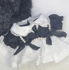 リボンとパールのモノトーンセット