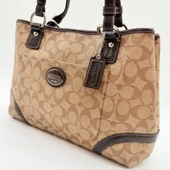【美品】COACH Y2K signature leather tote bag トートバッグ