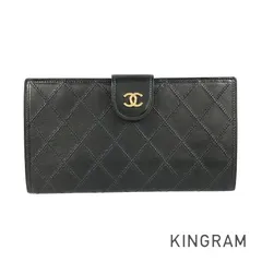 シャネル CHANEL ビコローレ ラムスキン 長財布 二つ折り ju【中古】