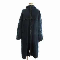 ハレ HARE パイピングフードコート ロング ジップアップ HAL07120TR 紺 ネイビー Ｆ ■FF