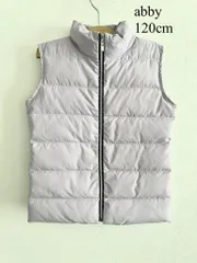 abby　アビー Love Ballet 本格バレエダウンベスト　120cm　女の子用　定価13,900円　裏地有り　シンプル　暖かい　防寒　送料込み　3407896