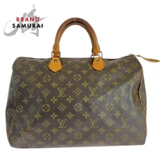 LOUIS VUITTON ルイヴィトン モノグラム スピーディー35 ブラウン PVC M41524 ハンドバッグ ボストンバッグ レディース 504232【中古】
