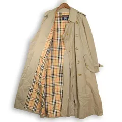 Burberry バーバリー トレンチコート ノバチェック ベージュ ロング丈 メンズ L ダブルブレスト ダブル釦 通勤 旅行 アウター ベルト