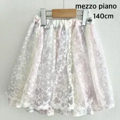 mezzo piano   メゾピアノ  レインボー星レーススカパン   2024年製　140cm    ウエストアジャスターゴム　お出掛け　送料込み  3407923