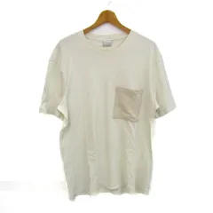 ザラ 半袖Ｔシャツ トップス 胸ポケット コットンT メンズ Lサイズ ホワイト ZARA 【中古】