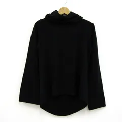 ハナエモリ ニット トップス 長袖 タートルネック カシミヤ100% レディース Mサイズ ブラック HANAE MORI 森英恵 【中古】のサムネイル