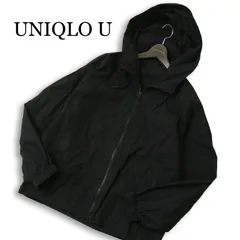 25SS★ UNIQLO U ユニクロ ユー ルメール 通年 フーデッド ブルゾン ジャケット Sz.L メンズ 黒