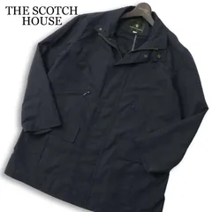 THE SCOTCH HOUSE スコッチハウス 通年★ スタンドカラー ブルゾン ジャケット Sz.M メンズ 黒のサムネイル