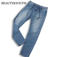 BEAUTY&YOUTH ユナイテッドアローズ 通年 USED加工★ ストレッチ スウェット イージー デニム パンツ ジーンズ Sz.M メンズ