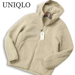 【新品 未使用】 UNIQLO ユニクロ 秋冬 防風 ボア★ フリース フルジップ パーカー Sz.M メンズ