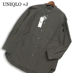 【新品 未使用】 UNIQLO +J ユニクロ × ジルサンダー 通年 スーピマコットン 長袖 オーバーサイズ シャツ Sz.L　メンズ