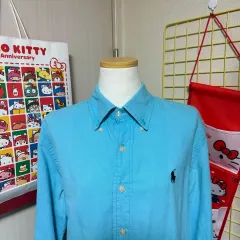 ヴィンテージ POLO ポロ ラルフローレン スカイブルー シャツ ユニセックス