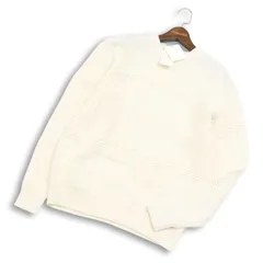 【新品 未使用】 GREEN LABEL RELAXING ユナイテッドアローズ ウール混★ ランダム ケーブル ニット セーター Sz.M メンズ