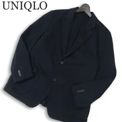 UNIQLO ユニクロ 通年★ コンフォート 2B アンコン テーラード ジャケット Sz.XL メンズ 紺 ネイビー 大きいサイズ