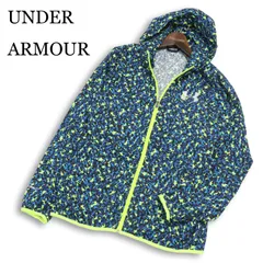 UNDER ARMOUR アンダーアーマー 通年 ロゴ★ 迷彩 カモフラ 総柄 ウィンド ブレーカー パーカー Sz.MD メンズ トレーニング