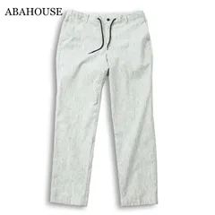 ABAHOUSE アバハウス 通年 ストレッチ★ イージー スラックス パンツ Sz.50 メンズ グレーのサムネイル