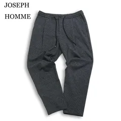 JOSEPH HOMME ジョセフ オム 秋冬千鳥格子★ テーパード イージー スラックス パンツ Sz.52 メンズ グレーのサムネイル