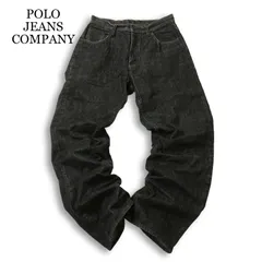POLO JEANS COMPANY ラルフローレン USED加工★ BRIXTON ルーズフィット デニム  パンツ ジーンズ  Sz.28 メンズ 黒