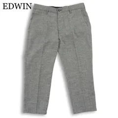 EDWIN エドウィン K2033 ストレッチ★  テーパード アンクル スラックス パンツ Sz.31 メンズ 灰 グレー