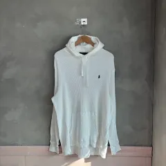 ポロラルフローレン ワッフル フーディー 白