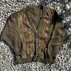 80s イタリア製 ヴィンテージ カーディガン (実寸確認)