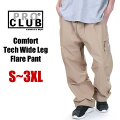 【新品・未使用】【カーキ】プロクラブ カーゴパンツ メンズ レディース キッズ 大きいサイズ PRO CLUB ナイロン コットン カーゴ ワイド パンツ 無地 薄手 太め 大きいサイズ USA ブランド 34pc0502