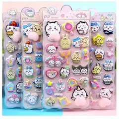 ちいかわ　ぷくぷくシール　おしりシール　ドロップボンボンシール　プニプニシール　3Dシール　ハチワレ　シール帳　まとめ売り　4種類　4枚セット　セット売り　かわいい　ぷっくりシール　女の子　男の子　プレゼント　バレンタイン　発送早い