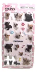 THE DOG フレンチブルドッグ ぷくぷくシール 立体 ジェルシール 犬ステッカー JELLY