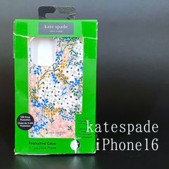 新品kate spade⭐️iPhone16 Pro Max スマホケース花 白青 - メルカリ